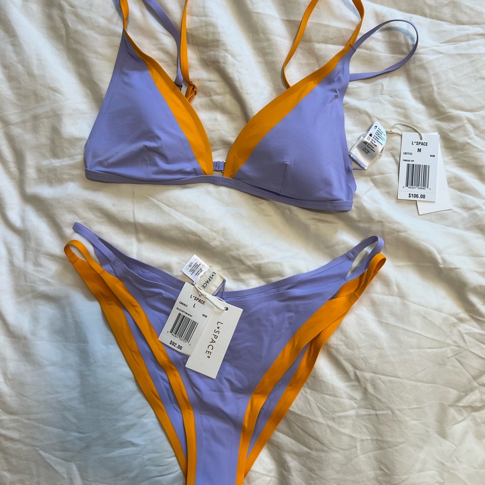 L*Space Lavender and Mustard Bikini